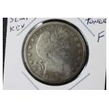 1909s barber half semi key date toner