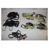 Tied Down Straps: 3 Rope, 4 Nylon