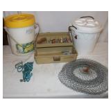 Plano Minnow Bucket, 13x7x5 Tackle Box w/ Tackle &