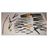 Pliers: Fencing, Slip joint, Needle nose, Side Cut