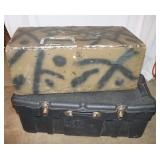 2 Utility Storage Boxes: Plastic 37x18x14' &