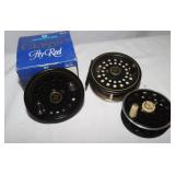 2 Martin & 1 Pflueger Fly Fishing Reels