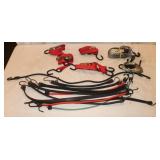 6 Ratchet Straps, 11 Bungee Cords