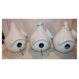 3 Super Gourd Bird houses 11x14'