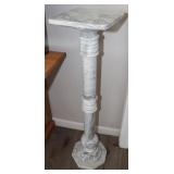 White Marble Column Pedestal 8.5'x8.5'x35'