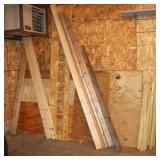 Mixed lumber: 6 Sheets Plywood 4'x8',  4) 8' 2x4 &