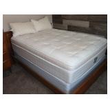 Full Size Bed Frame, Mattress & 2 Pillows;