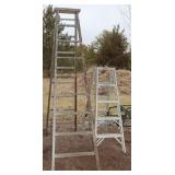2 Step Ladders: 5' Aluminum Double Sided &
