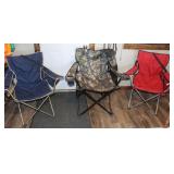 3 Folding Lawn Chairs