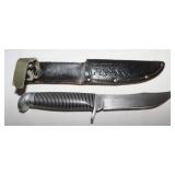 Western 4' Blade Hunting Knife w/ Sheath