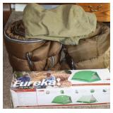Eureka Tent 8'7'x7'2'x4'10' & 2 Sleeping Bags