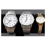 3 Timex Watches: 1 Indiglo, Works &