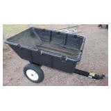 Brinly 10 Cu. Ft. Tow-Behind Poly Dump Cart,