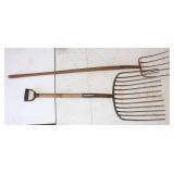 5 tine fork and  Silage Fork