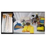 Cleaning Supplies: Brooms, Handles, Soap Pads &