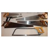 6 Handsaws: 2) 26' 1) 24', 1) 20', 1) 14', 1) 10