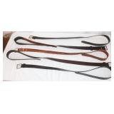 5 Leather Belts: Carhartt 50, Eddie Bauer 42/105,