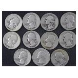 11) 1943 Quarters (90% Silver)