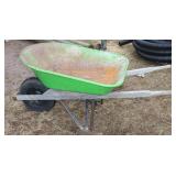 Green Wheel Barrow 28x54x27'