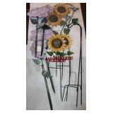 4 Metal Daisies, 2 Shepards Hooks 48' &