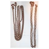2 Chains w/ Hooks: 128' & 216' long