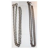 2 Chains w/ hooks: 124' & 128' long