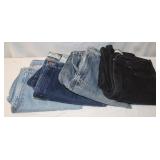 4 Pairs of Levi's jeans: 3) 42x32, 1) 42x30