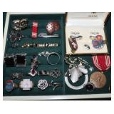 Cufflinks, Rings & Pins: Military, Swank,