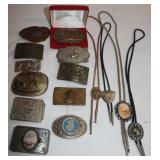 11 Belt Buckles: Weatherby, Lewis Buckles, NRA,