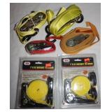 6 Ratchet Straps: 2) New 1'x15', 1 New