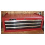 Homak 3 drawer Tool box 26'x14x10' w/Key