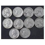 8) 1954 & 2) 1955 Quarters (90% Silver)