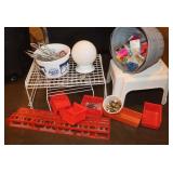 Peg hooks, Light Fixture, Tool Organizer &