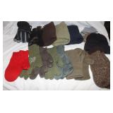 4 Winter Hats, 11 Gloves, and 3 Scarves