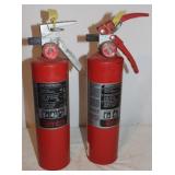 2) 2.5lb Dry Chemical Fire Extinguishers