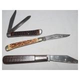3 Folding Knives: Imperial, Colonial, & Sabre 614