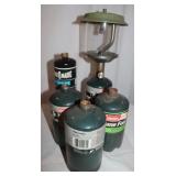 Propane Lantern w/ 5 cans of propane