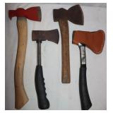 4 Hatchets: Great neck, RMB, 2 Unknown