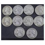 6) 1952 & 4) 1946 Quarters (90% Silver)