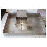 Stainless Steel Pan and Box: Pan 24x33x4 &