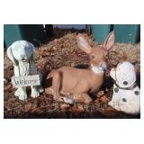 Concrete Deer 16x14, Concrete Dog 9' &