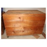 Wooden Chest 42'x25.5'x25' & White Canvas Tent