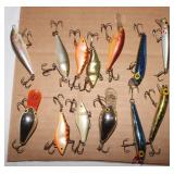 9 Rapala & 4 Thunder Slice Fishing Lures