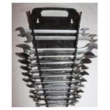 12 craftsman Open end Wrenches, 1/4' through1'