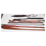 5 Leather & 2 Cloth Gun Slings: Brauer Bros,