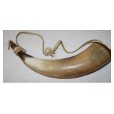 Vintage Powder Horn Flask 14' Long