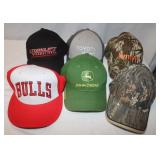 6 Hats: Camo, John Deere, Toyota,...