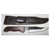 The Lone Wolf Fixed Blade Knife w/ Sheath;