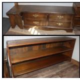 Wood Furniture: Boot Shelf 51x12x27' &