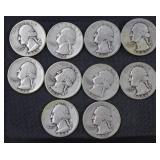 7) 1944 & 3) 1945 Quarters (90% Silver)